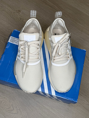 adidas NMD_R1 W Wonder White/Cloud White Knit Low Top Boost Sneaker HQ4248