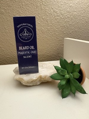 100% Natural Niqueaura Beard Oil  Majestic Oud 1oz Bottles