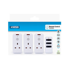 Remote Control Socket | White Remote Control Plug UK | Pack of 3 | SREMSOC3PK3