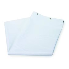 Zoro Select 4Eex6 Shower Curtain, Vinyl, Clear, 42 In W, 72 In L, 4Eex6
