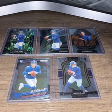 Lot of 5 Jaxson Dart Rookies! New York Giants, $1 Start No Reserve!