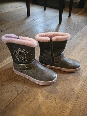 BeMega Winterstiefel Boots Mädchen, Größe 35, Gefüttert mit Reißverschluss
