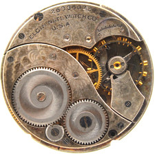 1924 ELGIN POCKET WATCH MOVEMENT 26836078 GRADE: 303 12s 7j JY