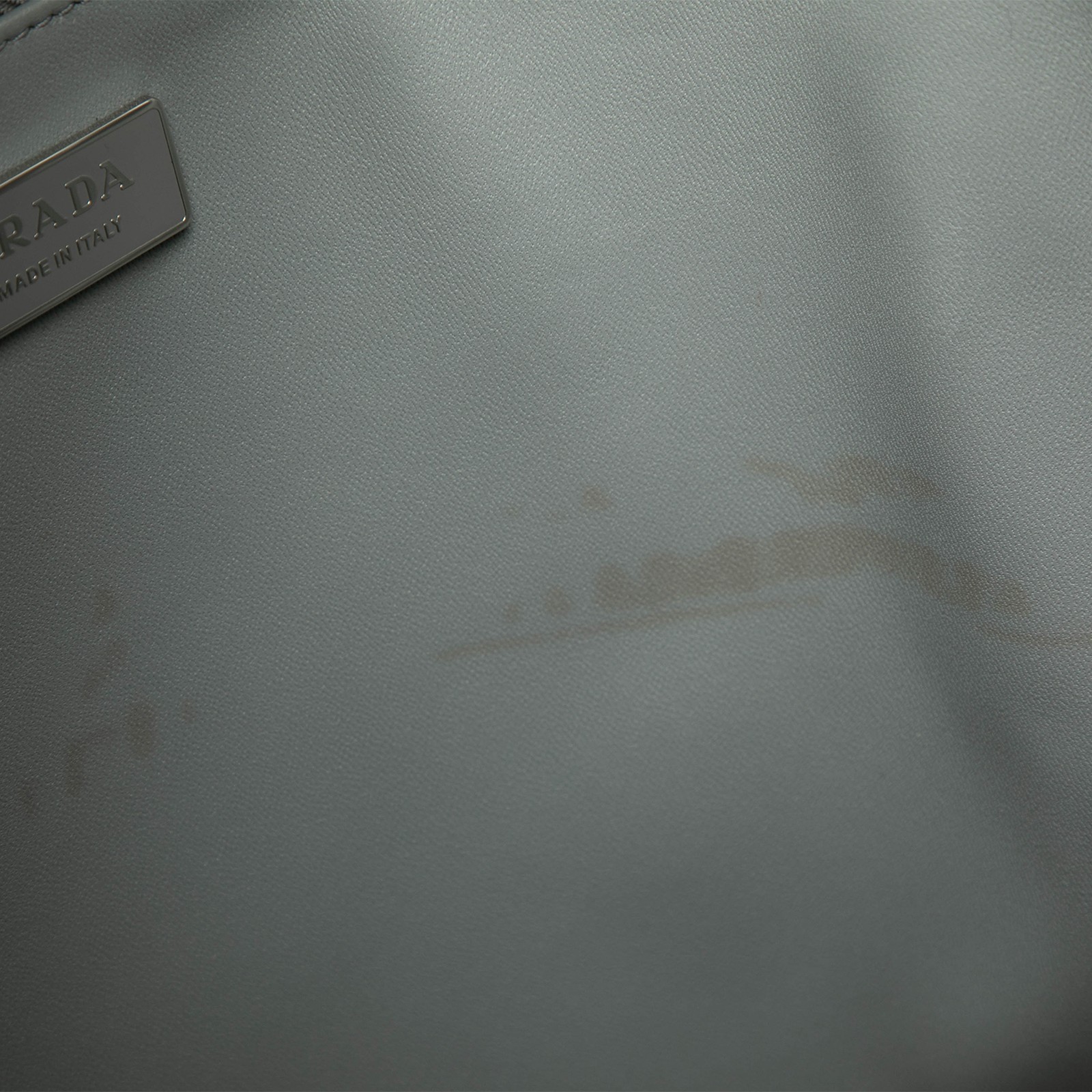 Authenticated Prada Medium Nappa Antique Shopper Tote Gray Leather thumbnail 6