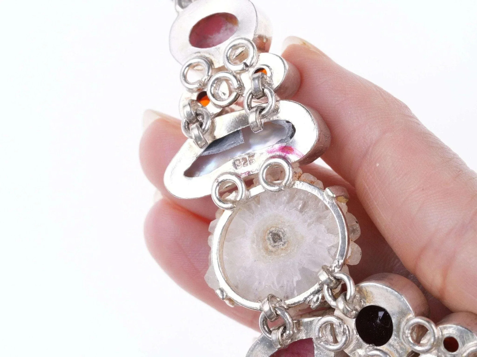 Sterling Multi-Gemstone bracelet - image 8