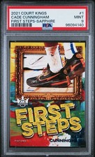 2021 PANINI COURT KINGS FIRST STEPS SAPPHIRE #1 CADE CUNNINGHAM 12/25 PSA 9
