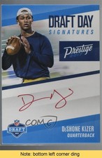 2017 Panini Prestige Draft Day Signatures Red Deshone Kizer Auto READ 7m3
