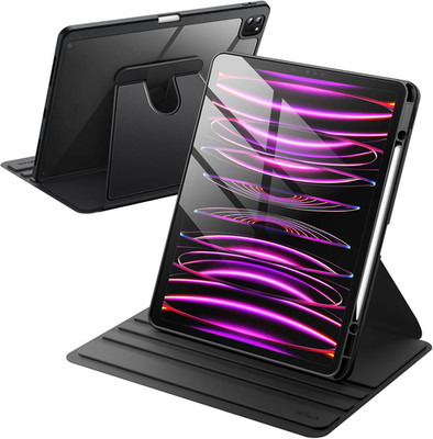 Rotierende Hülle für iPad Pro 12,9 Zoll (2022/2021/2020/2018) mit Stifthalter,