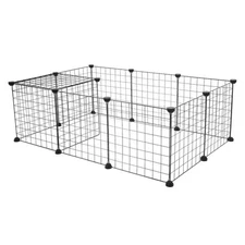 Dog Playpen Crate Metal Fence Pet Puppy Play Pen Exercise Cage Indoor Outdoor US