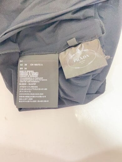 PRADA/Long-sleeved T-shirt/36/Black/Plain/DNA930 S212 1YQ4