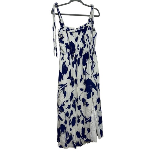 Jason Wu Damen Midikleid RTR blau geblümt mit Bindeband, mit Taschen! Größe 10
