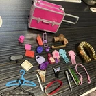 Lot of Miscellaneous Vintage Barbie Accessories and 1999 accessory case Variety
