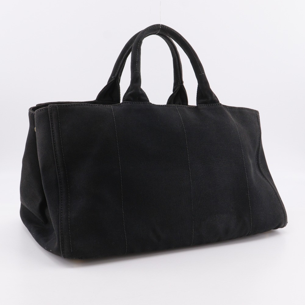 PRADA Canapa GM Bijou Studs Tote Bag B1872O Handbag Canvas NERO Black Ladies G20 thumbnail 3