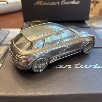 PORSCHE ALUMINUM BILLET MACAN TURBO 1/43rd MODEL NIB & KeyFob