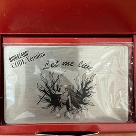 Resident Evil Code Veronica Metal Card Unsealed Dreamcast Promo Used