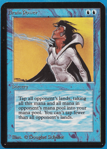 Drain Power Alpha NM Blue Rare MAGIC THE GATHERING CARD (ID# 507423) ABUGames - Picture 1 of 2