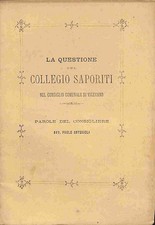 La questione del Collegio Saporiti nel Consiglio Comunale di Vigevano 1871