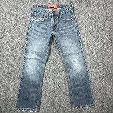 Boys Levi's 514 Slim Straight Jeans Blue Denim Size 10 REGULAR 25x25