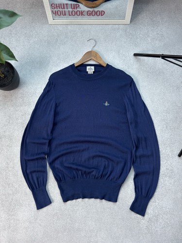 Vivienne Westwood, Vintage Vivienne Westwood Embroidered Logo Jumper Crew Neck Sweater Size M Men