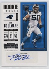 2017 Contenders Rookie Ticket/Rookie Ticket Variation Ben Boulware #213 Auto f7d