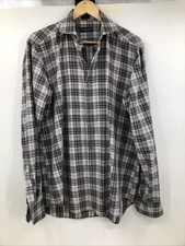 Peter Millar Collection Plaid Long Sleeve Button Down 100 Cotton Shirt Men's L