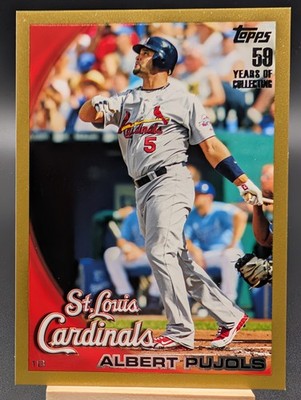 2010 Topps - Albert Pujols #100 Gold Parallel /2010 Cardinals HOF