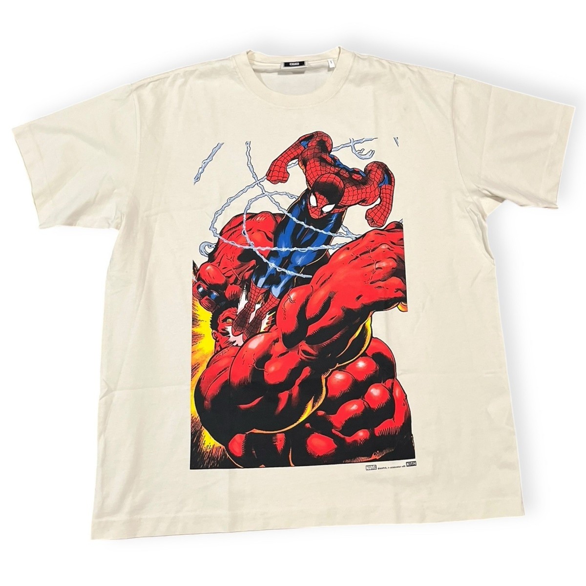 Kith Marvel Spider-Man Redhulk Vintage Tee Mens Size Large | eBay