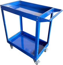 Heavy Duty Service Cart 800lb 2 Shelf Steel 35.6x18in