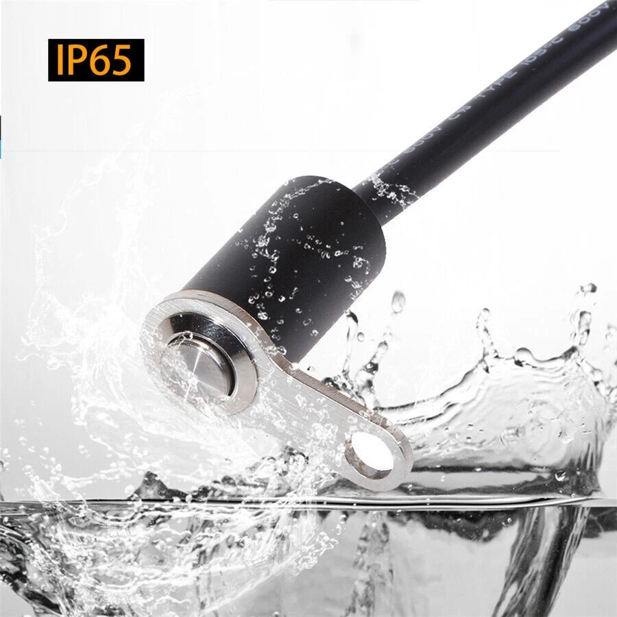 Interruptor de luz de manillar de motocicleta de aleación de aluminio interruptor de bloqueo de retorno manual 3A Foto 4 de 4