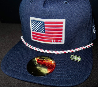 NEW ERA 2025 U.S. RYDER CUP BETHPAGE GOLF FITTED HAT NAVY USA 59 FIFTY 6 7/8!