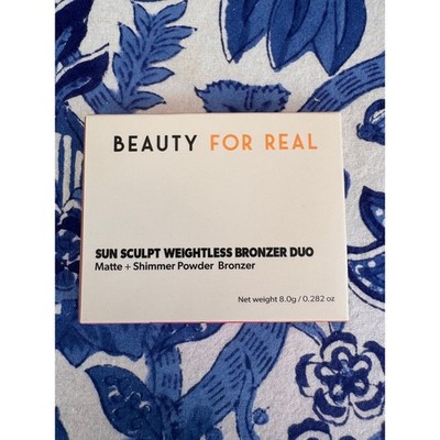 Beauty For Real Sun Sculpt Weightles Bronzer Duo Good Day Sunshine Matte Shimmer