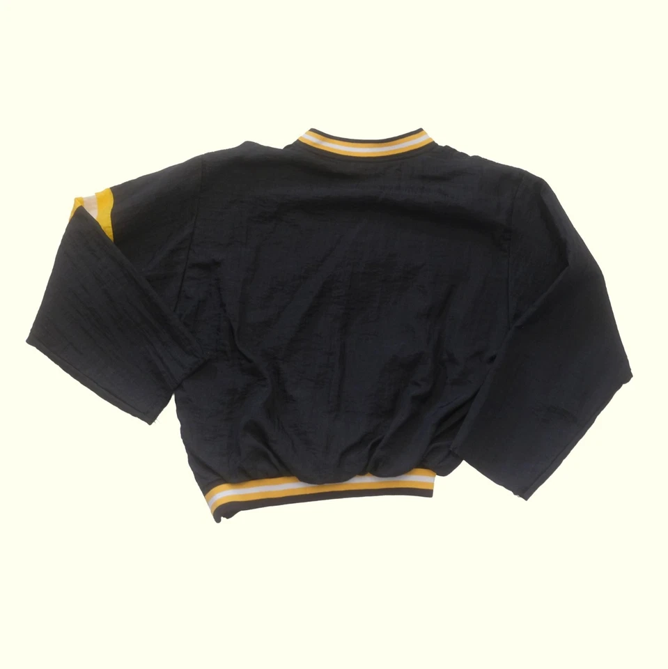 CHAQUETA DE NAILON DE HOCKEY DE LOS PINGÜINOS DE PITTSBURGH RETRO DE COLECCIÓN DE LOS 90 80 DE LA NHL PARA HOMBRE TALLA L Foto 3 de 4