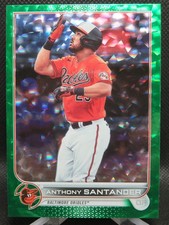 ANTHONY SANTANDER 2022 TOPPS SERIES TWO GREEN FOIL SP #D 311/499 ORIOLES