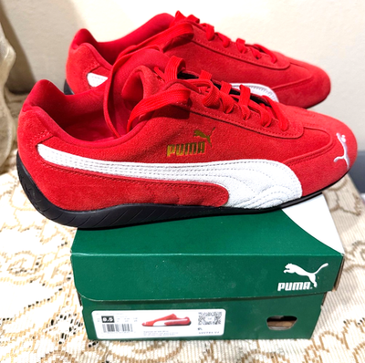 New PUMA Speedcat Og Lace Up Womens Red Sneakers Size 8.5 Casual