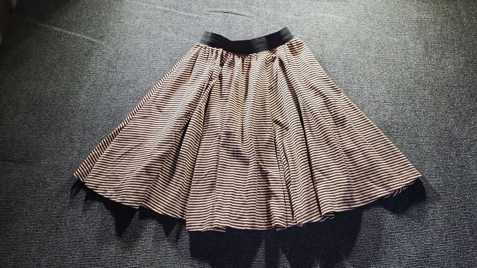 Vintage Mainframe Striped Flared Skirt Size Small 3-5