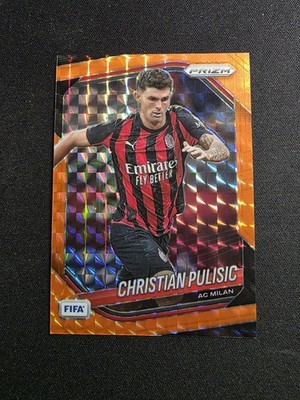 Christian Pulisic 2025-26 Panini Prizm FIFA Orange Mosaic /299