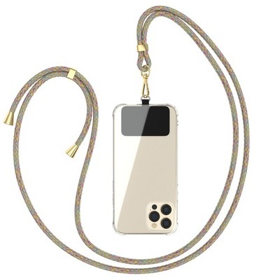 Universal Handykette alle Handys zum Umhängen Kordel Band Bunt + Handband gratis