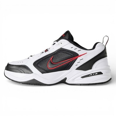 Nike Air Monarch IV Herren Sneaker Weiß Schwarz Größe 46 EU Fitnessschuhe Neu