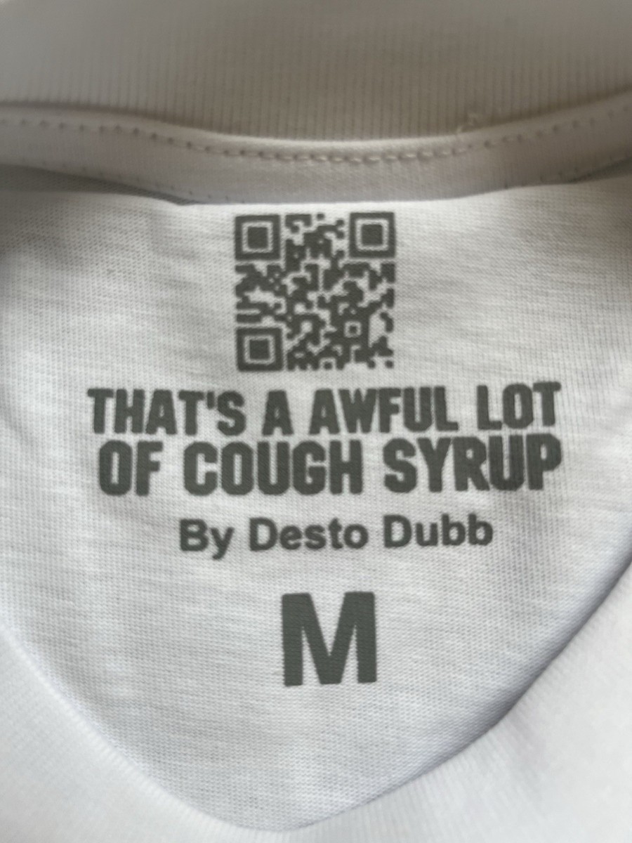 White Benjamin Franklin “That's an awful lot of cough syrup” Tee