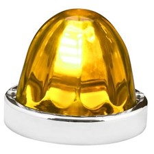 92436 Stainless Steel Watermelon Glass Lens Kit for Light Amber 1157 Bulb Base