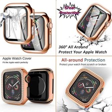 3-Pack Apple Watch 42mm Bling Bands & Case