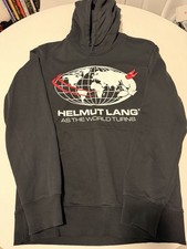Helmut Lang Hoodie sz Medium As the World Turns Cotton Blend