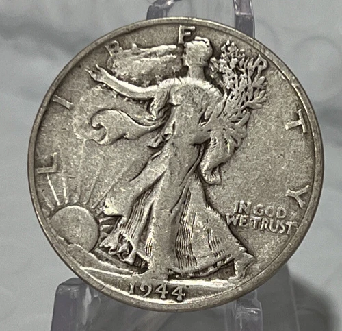 1944 S Walking Liberty Silver Half Dollar Fine+ Free Shipping With Five Items C1
