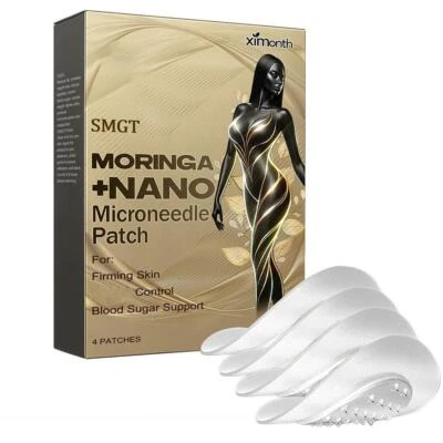 Body Shaping Moringa+Nano Microneedle Patch - Firming Skin Blood Sugar Suppor`,.