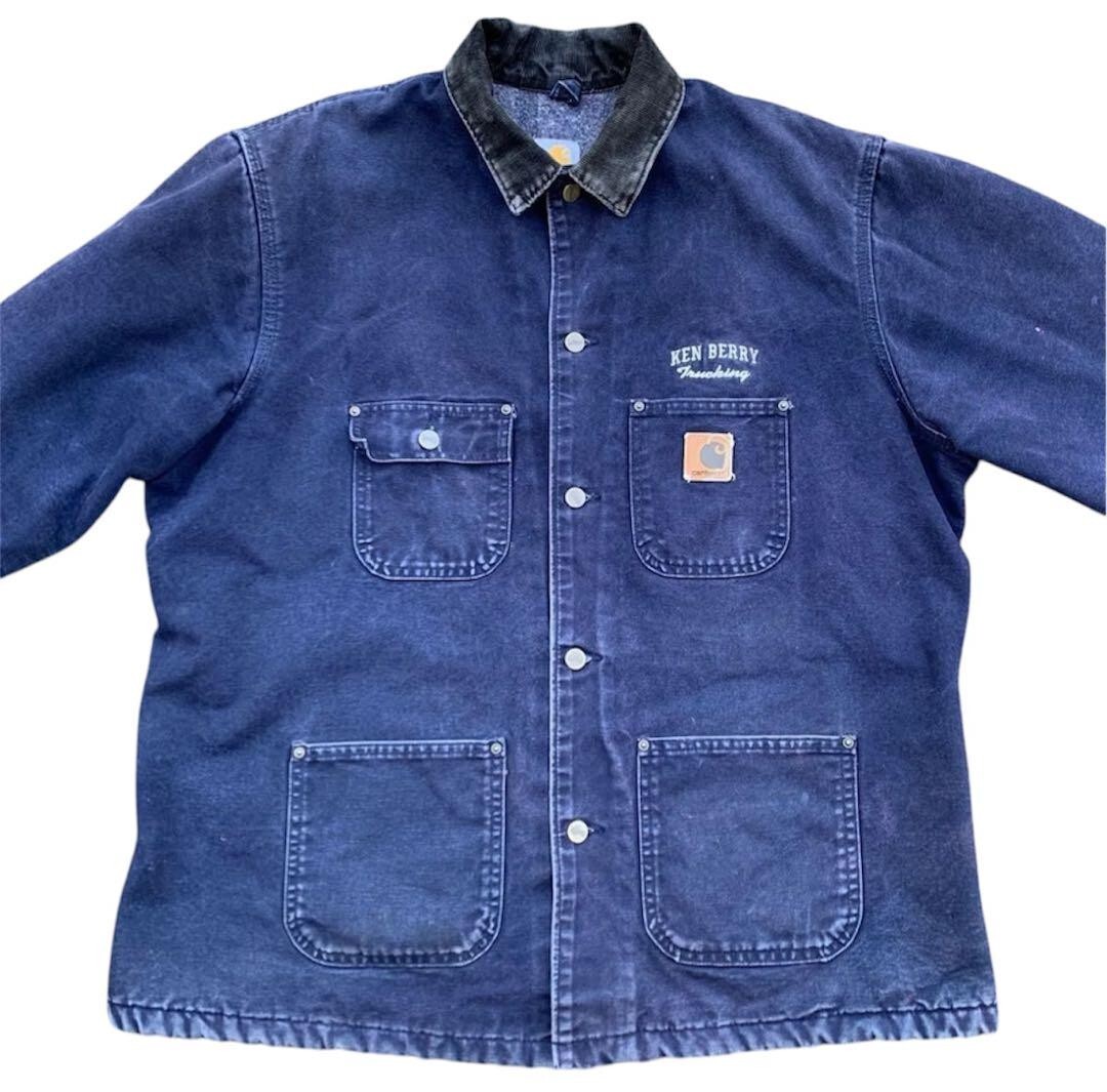 Carhartt Chore Coat Size XL - Navy, Stussy Collaboration Carhartt Chore Coat Size XL - Navy, Stussy Collaboration