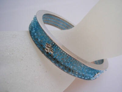 AUSSTELLUNGSTÜCK SWATCH BIJOUX SCHMUCK ''ARMREIF CURLED SKY BLUE BRACLET''