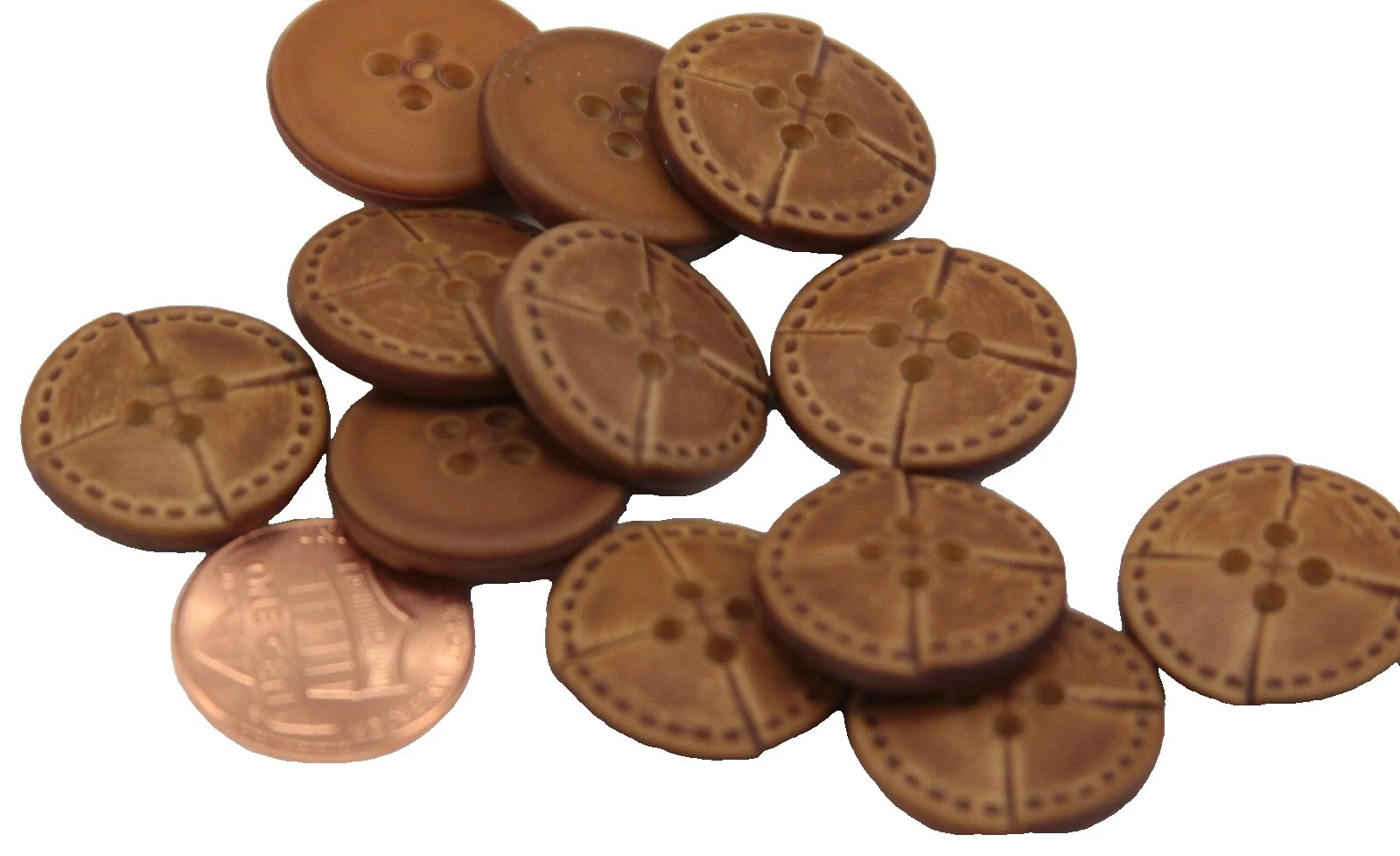 Leather Jackets & Coats 4-Hole Flat Button Sewing Buttons