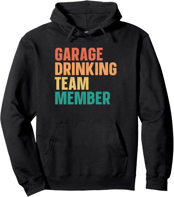 Dad Beer Lover Hoodie - Garage Drinking Day Unisex Pullover Sweatshirt