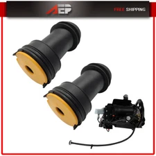 3PCS Air Suspension Compressor & Air Spring Kit For Cadillac XTS 3.6L V6 2013-19