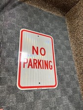 SmartSign 3M "No Parking" Sign Diamond Grade Reflective Aluminum 12" X 18"